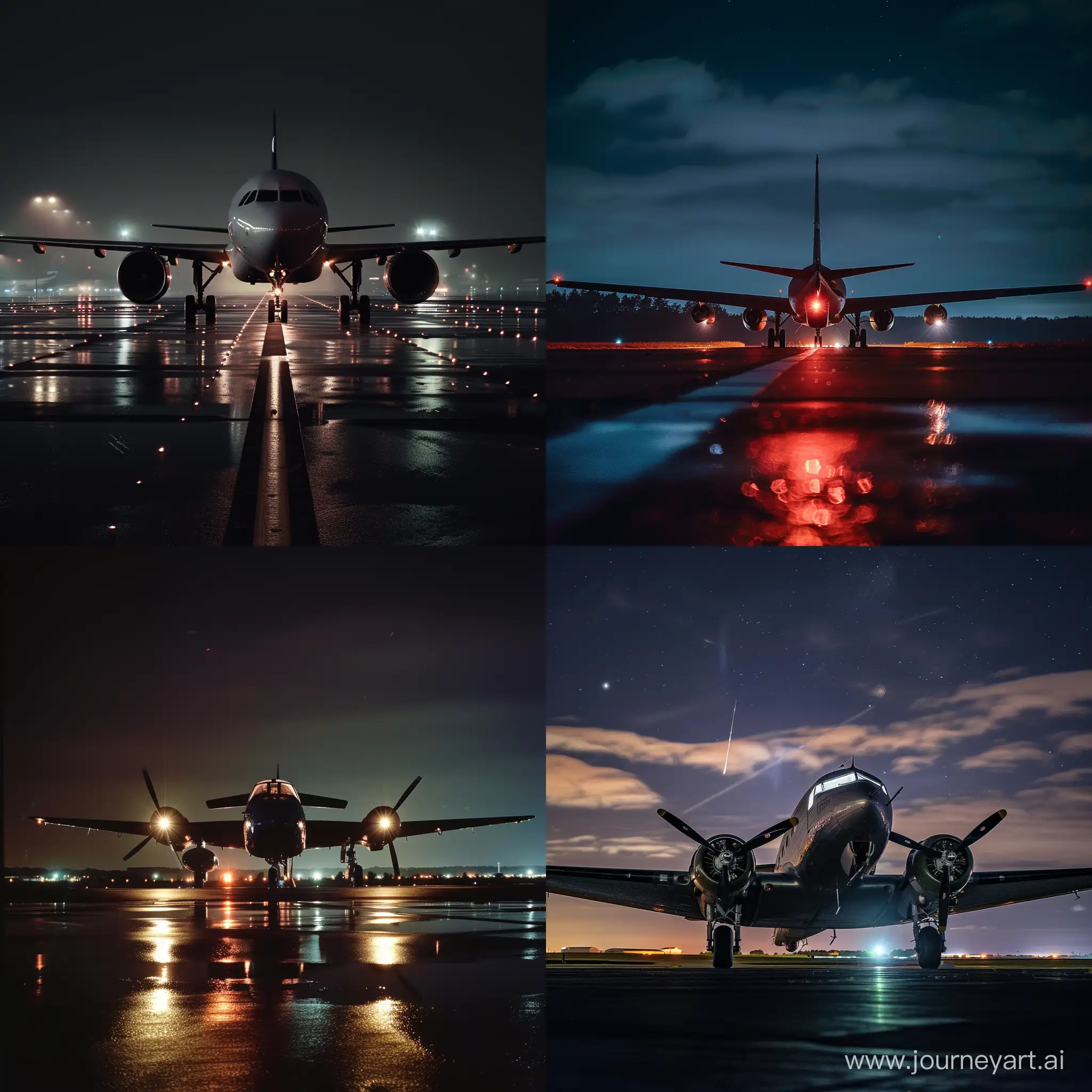 Aircraft-Night-Scene-with-Illuminated-City-Lights