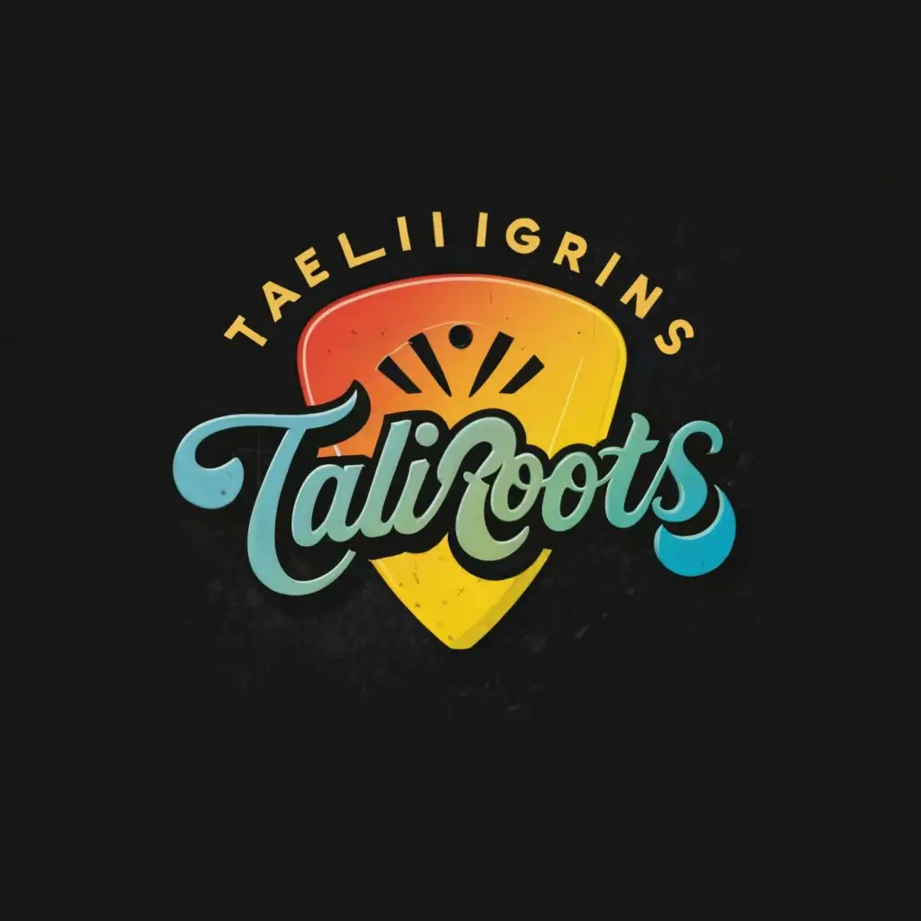 LOGO-Design-For-TaliRoots-Vibrant-Reggae-Vibes-on-a-Cool-and-Dark-Canvas