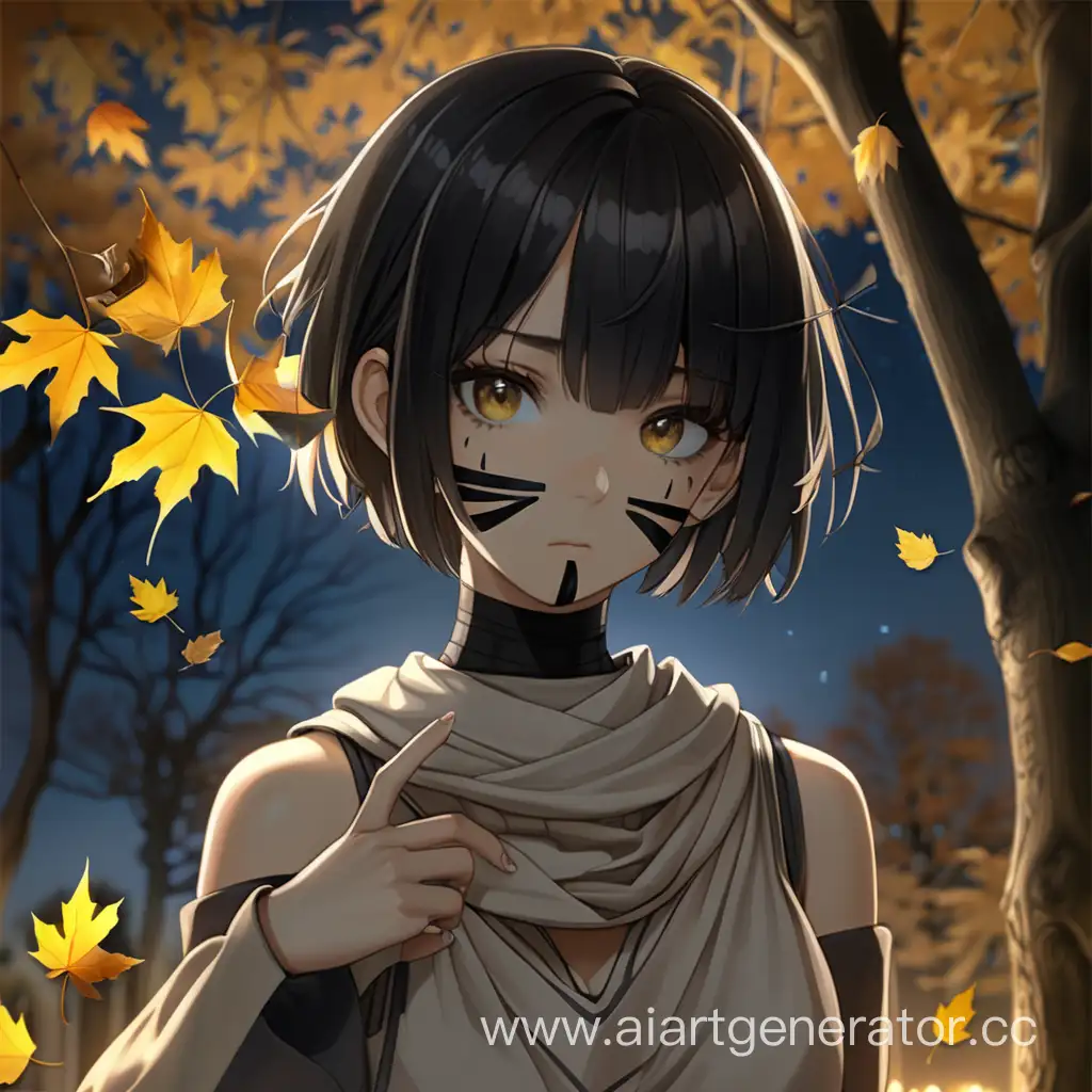 Mysterious-Girl-with-Golden-Eyes-Amidst-Nightfall