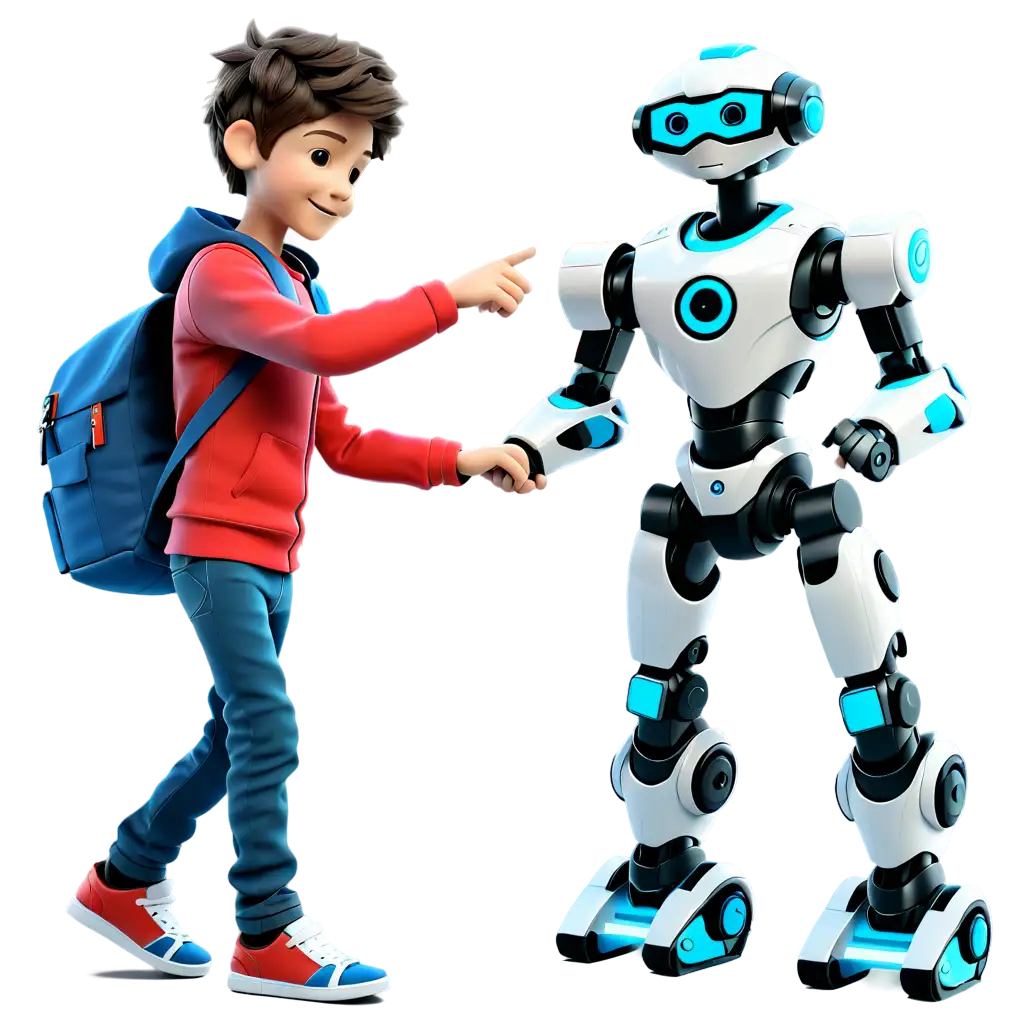 10YearOld-3D-Boy-Creating-Robots-in-His-Bedroom-Inspiring-PNG-Image