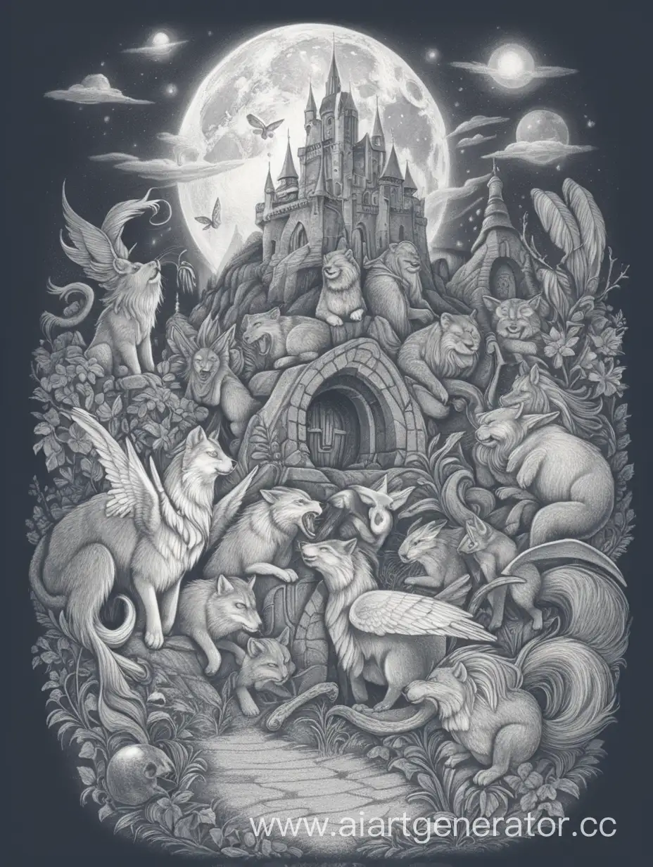 Magical-Creatures-in-Enchanted-Forest-Fantasy-Art-TShirt-Design