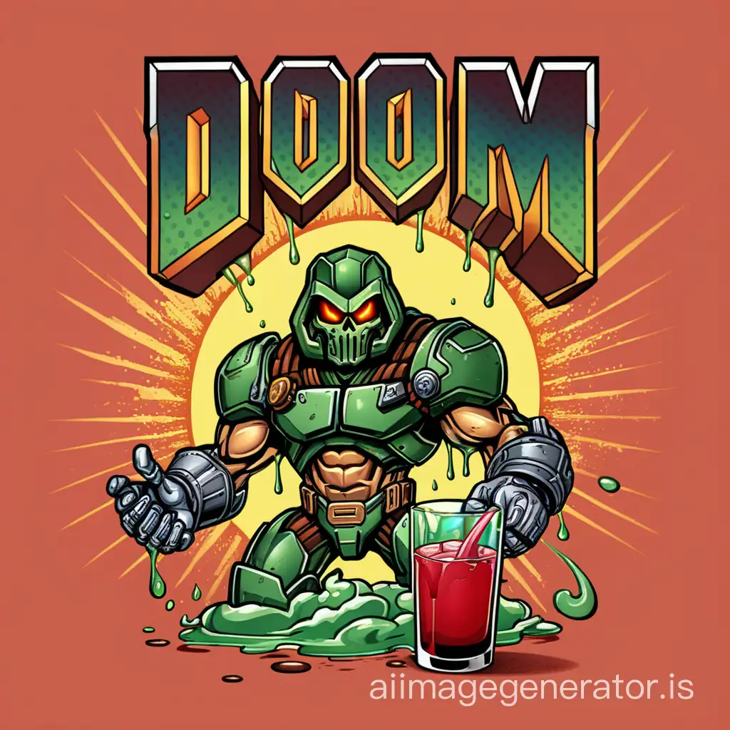 Dynamic-Comic-Book-Inspired-Logo-Doom-Juice