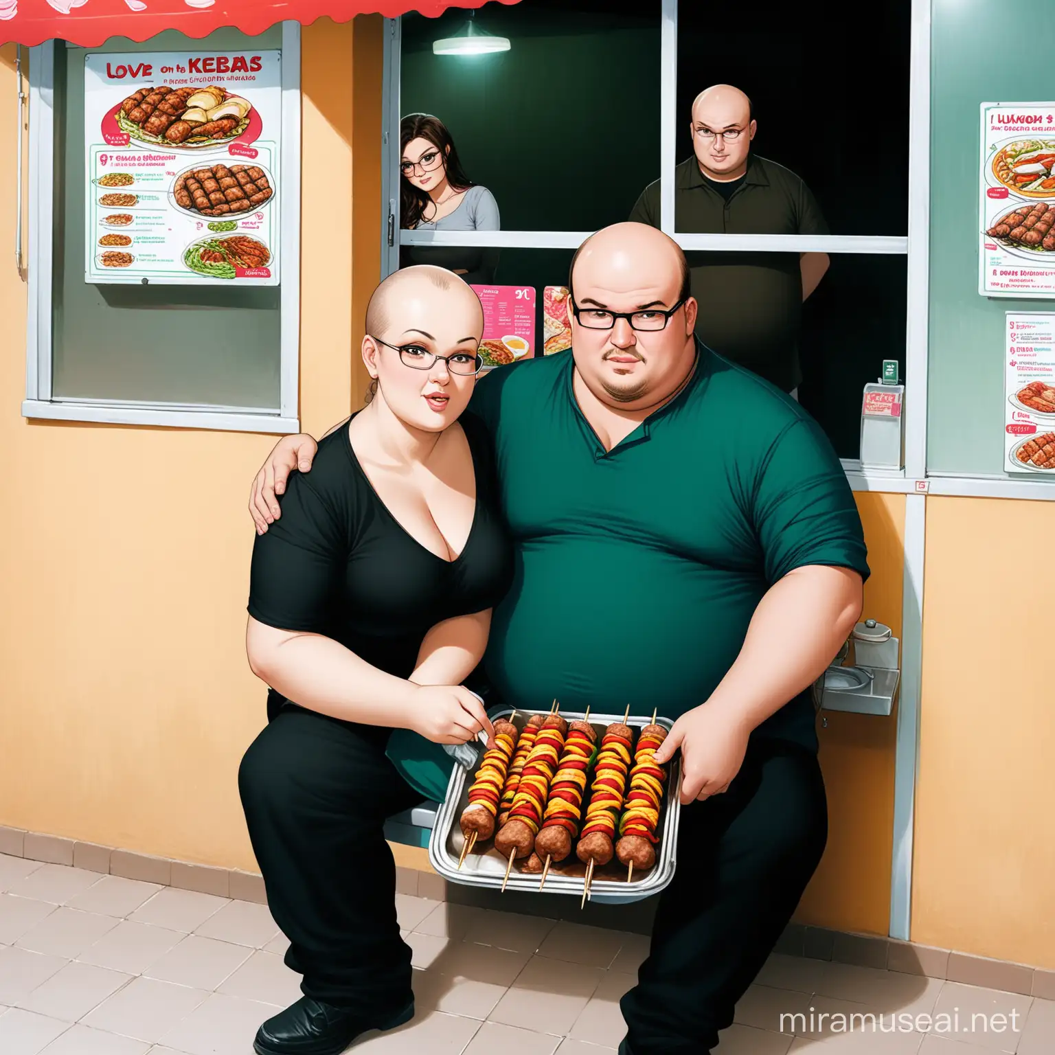 balding, overweight slavic man with glasses, selling kebabs at Luko's Kebabs which is a roadside shop, sitting on toilet whilst attending a date  with a woman for the tv show "Love on the Spectrum''