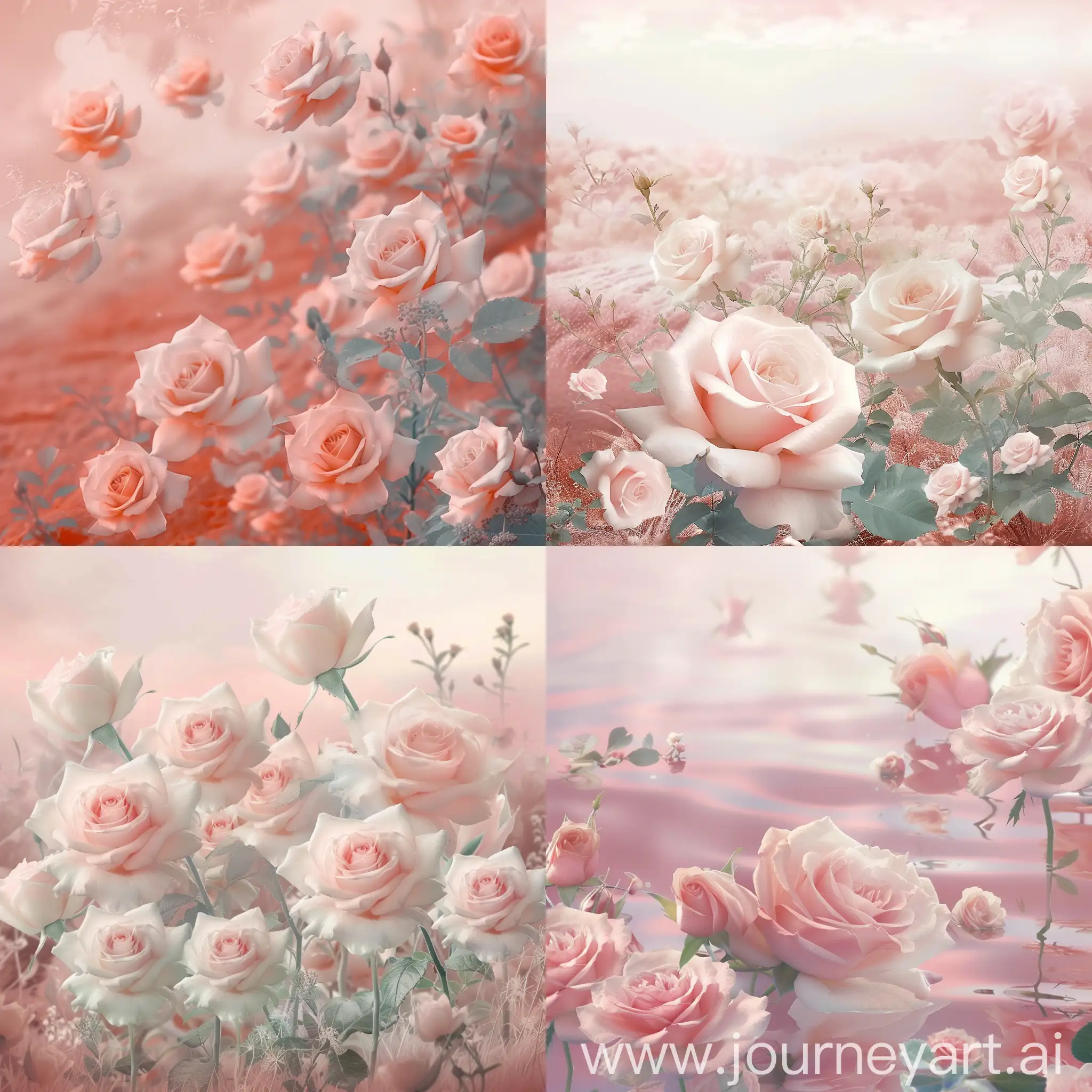 Enchanting-Pastel-Pink-Roses-in-Serene-Digital-Landscape