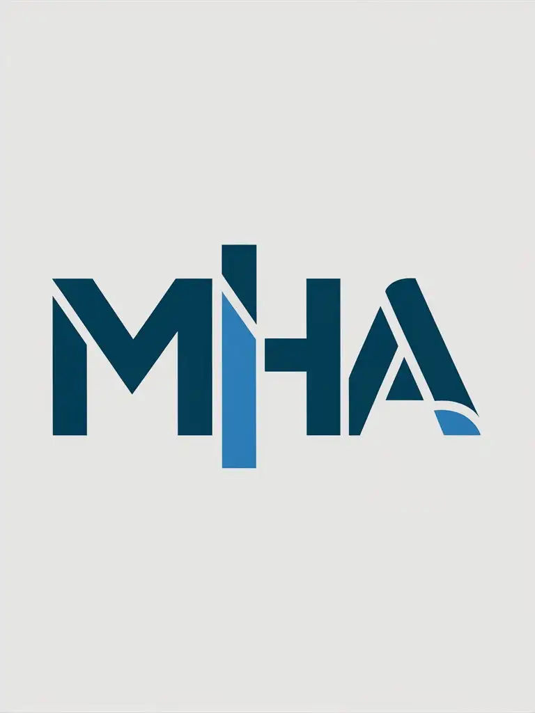 Logo name is MHA. The logo is telegram news channel. Turkish style. No background.