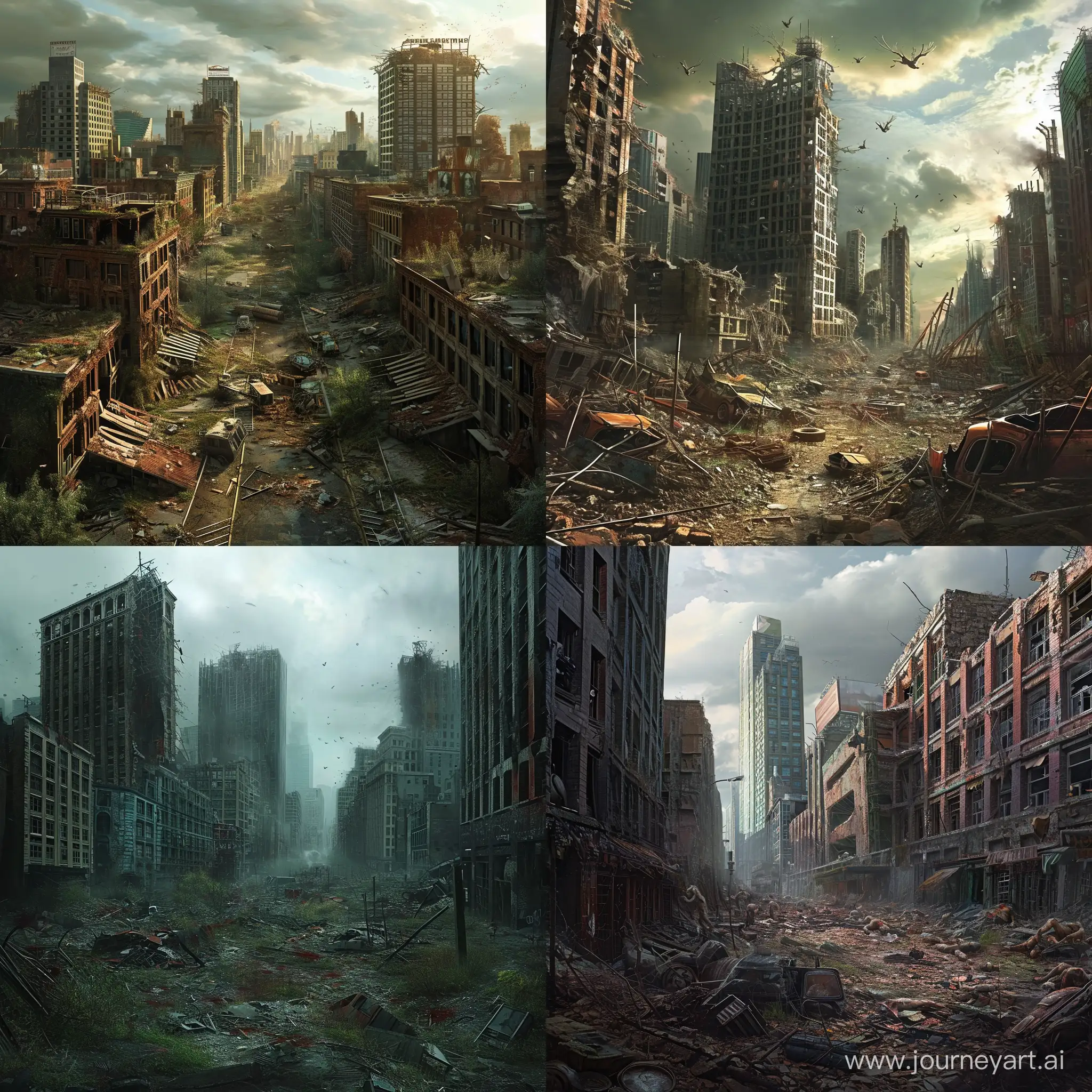 Desolate-Cityscape-in-Zombie-Apocalypse