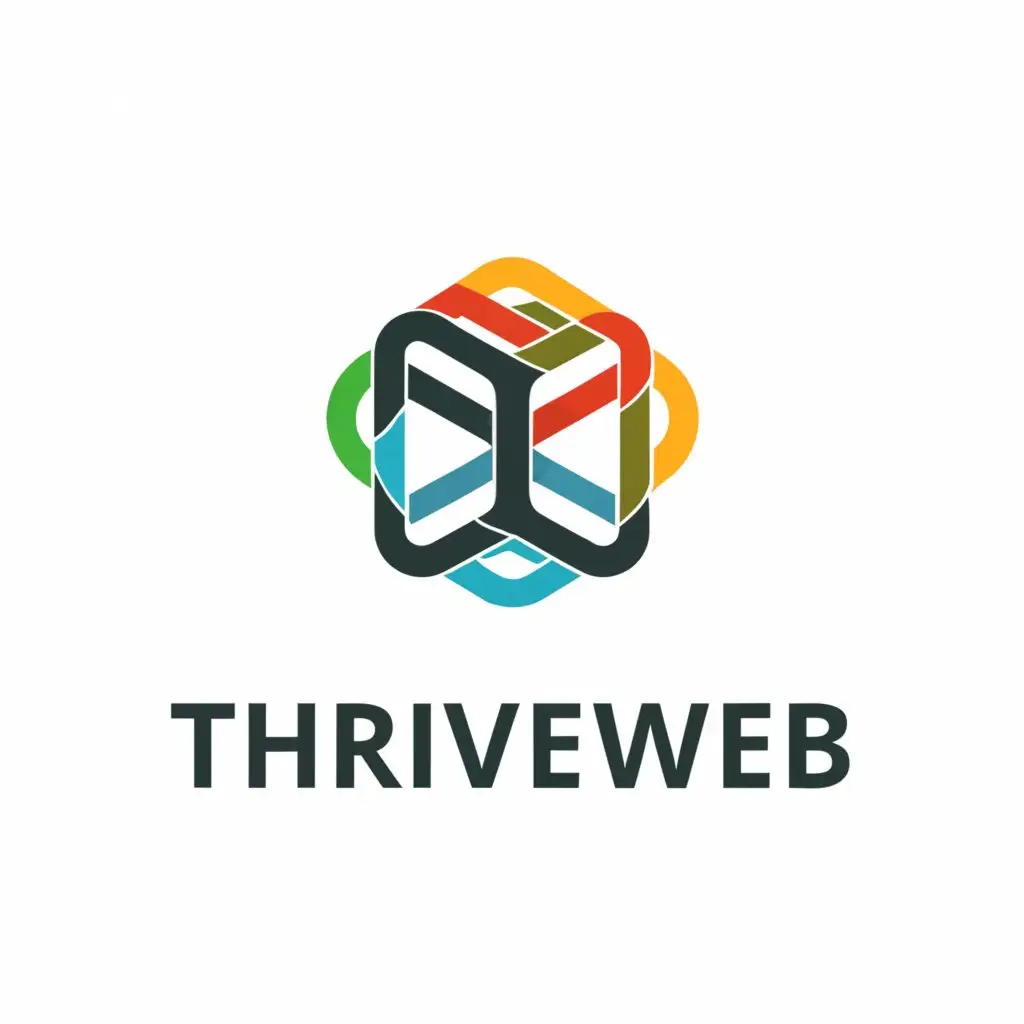 a logo design,with the text "ThriveWeb", main symbol:Website,complex,clear background