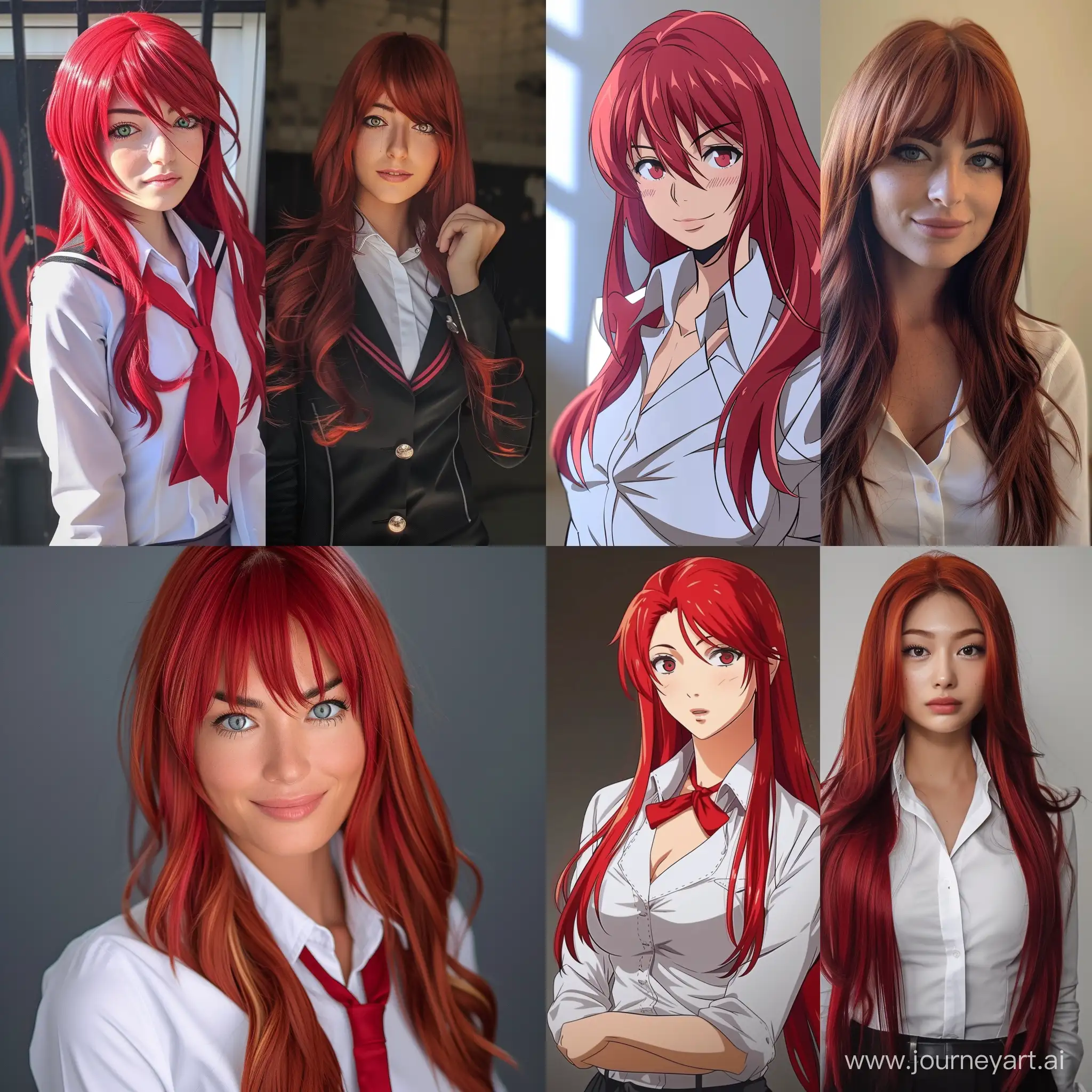 Rias gremory from high school dxd as a real life woman