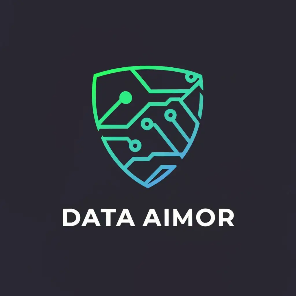LOGO-Design-for-Data-Armor-Fortifying-Information-Assets-with-a-Shield-Emblem-and-TechInspired-Aesthetic