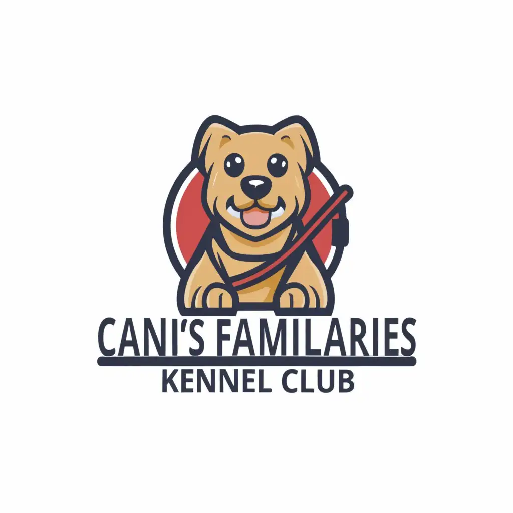 a logo design,with the text "cani's familiaries kennel club", main symbol:trainer dog,Moderate,clear background