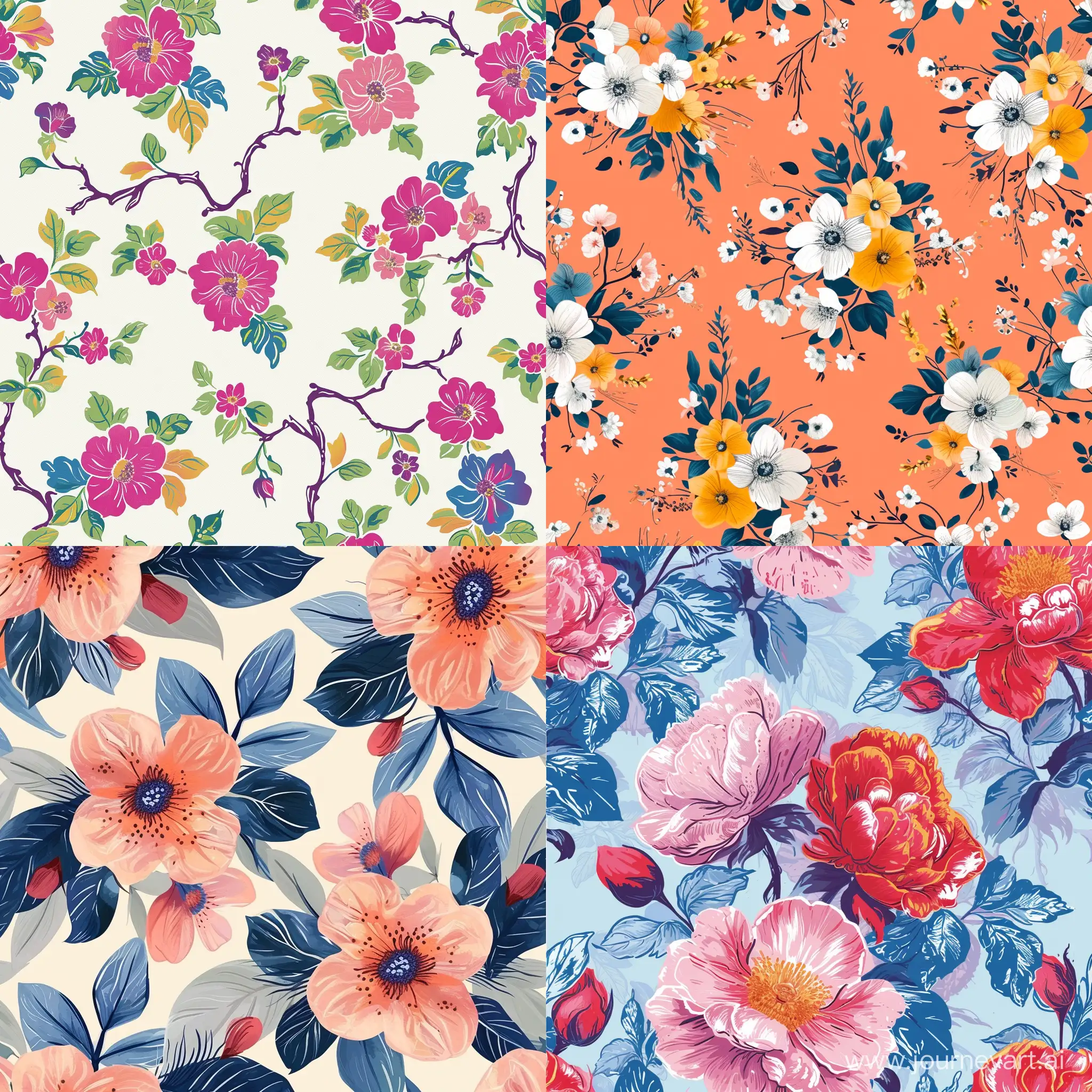 Exquisite-Floral-Seamless-Textile-Pattern-Design