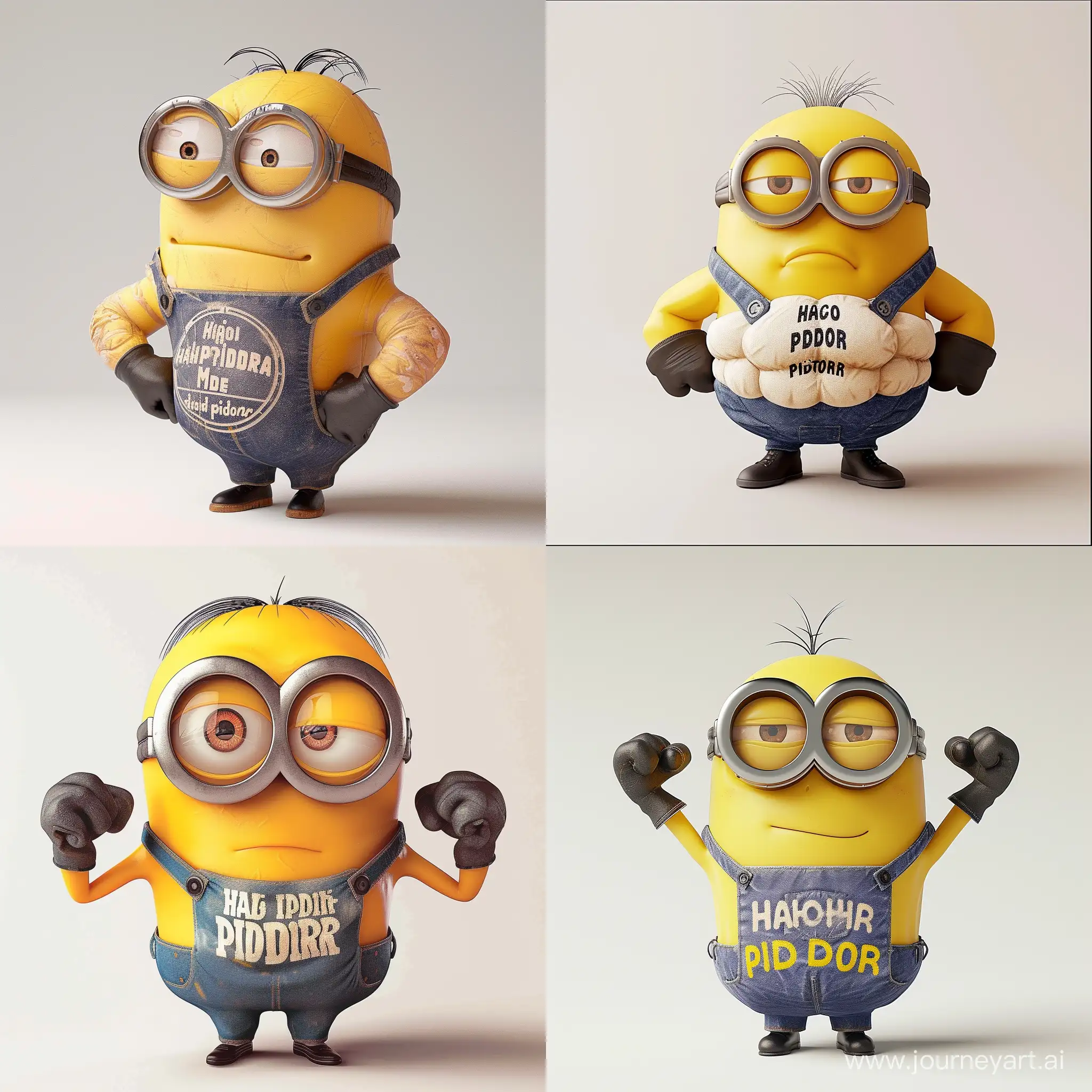 Muscular-Minion-in-Hachi-Pidori-Shirt-Despicable-Me-Fan-Art