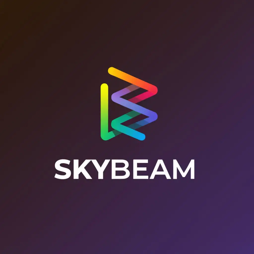 a logo design,with the text "skybeam", main symbol:social media marketing,Moderate,be used in Retail industry,clear background