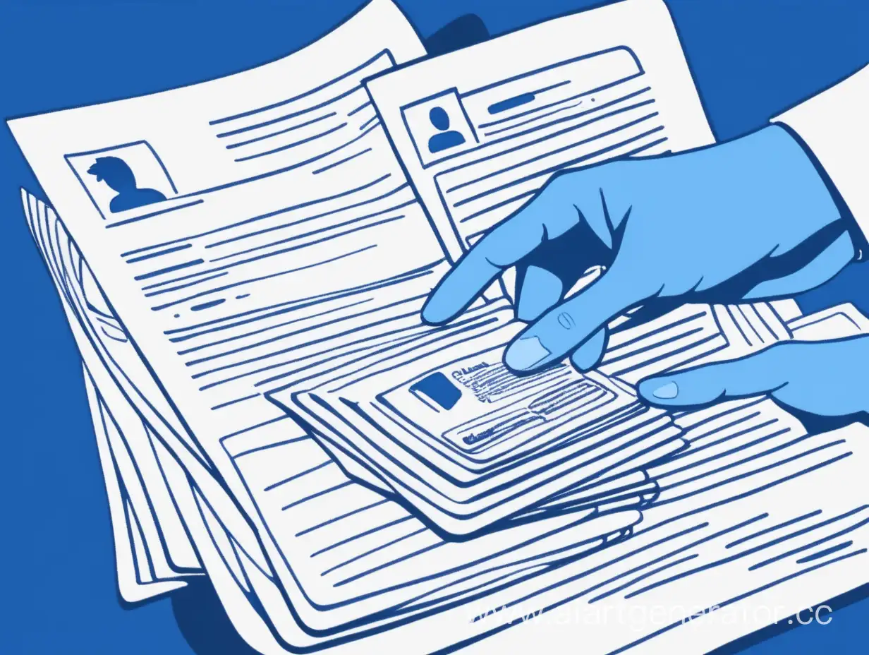 Document-Exchange-in-Blue-and-White-Drawn-Style