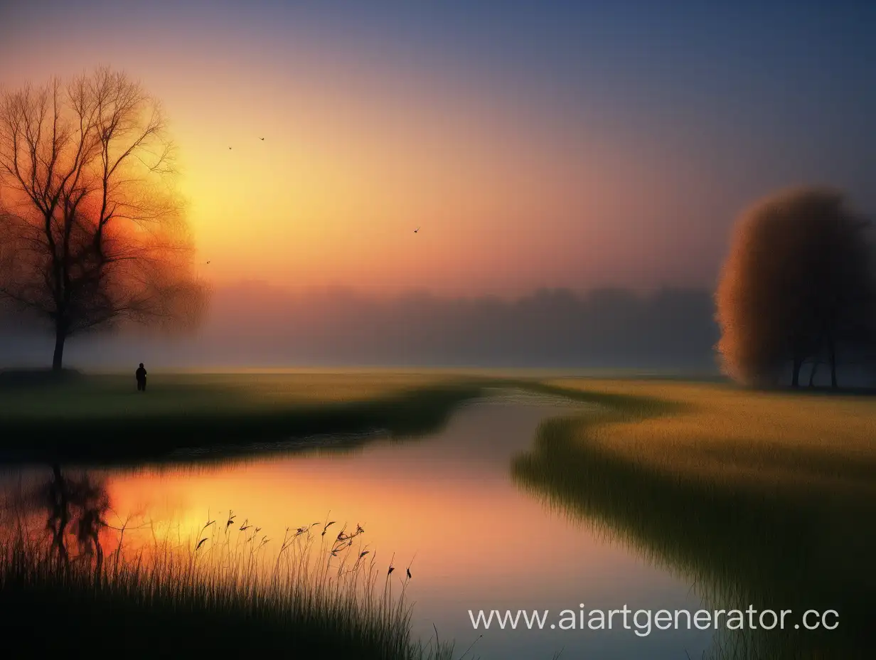 Tranquil-Evening-Landscape-with-Serene-Atmosphere