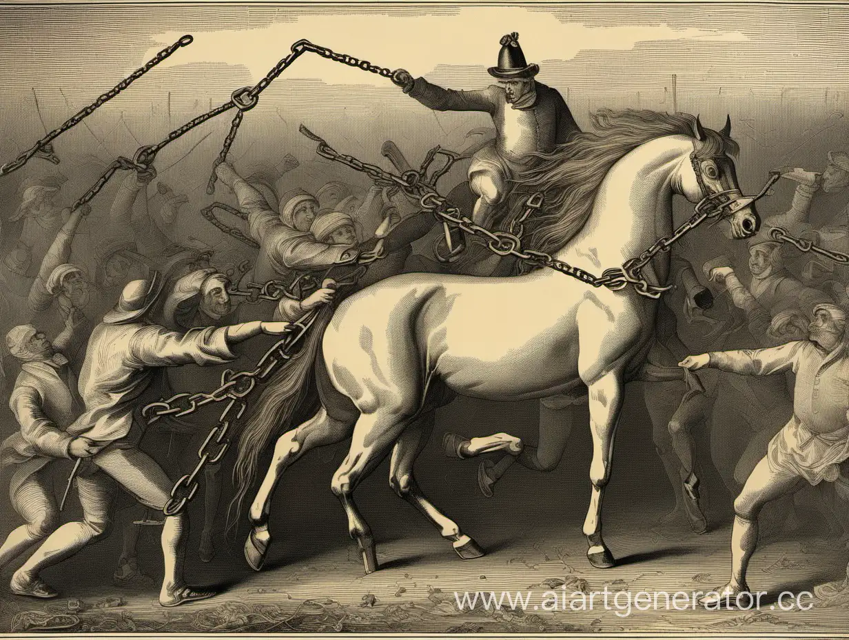 Powerful-Horse-Breaking-Free-Engraving