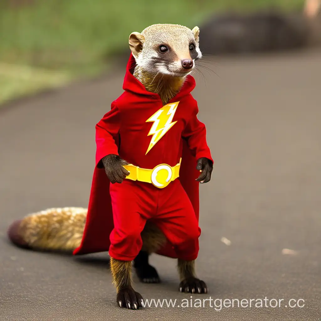 Speedy-Mongoose-in-Flash-Costume