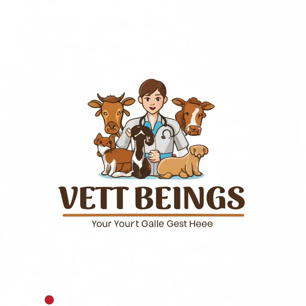 LOGO-Design-for-Vet-Beings-Compassionate-Animal-Doctor-with-Cow-and-Pets-Silhouettes-on-a-Clear-Background