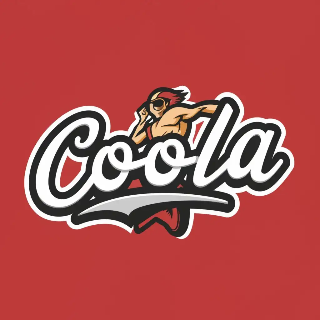 a logo design,with the text "CoolLA", main symbol:LA,Moderate,be used in Sports Fitness industry,clear background