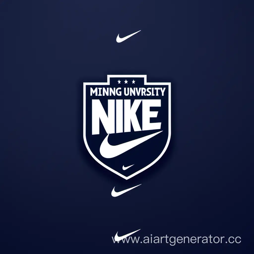 логотип mining university коллаборация с nike
