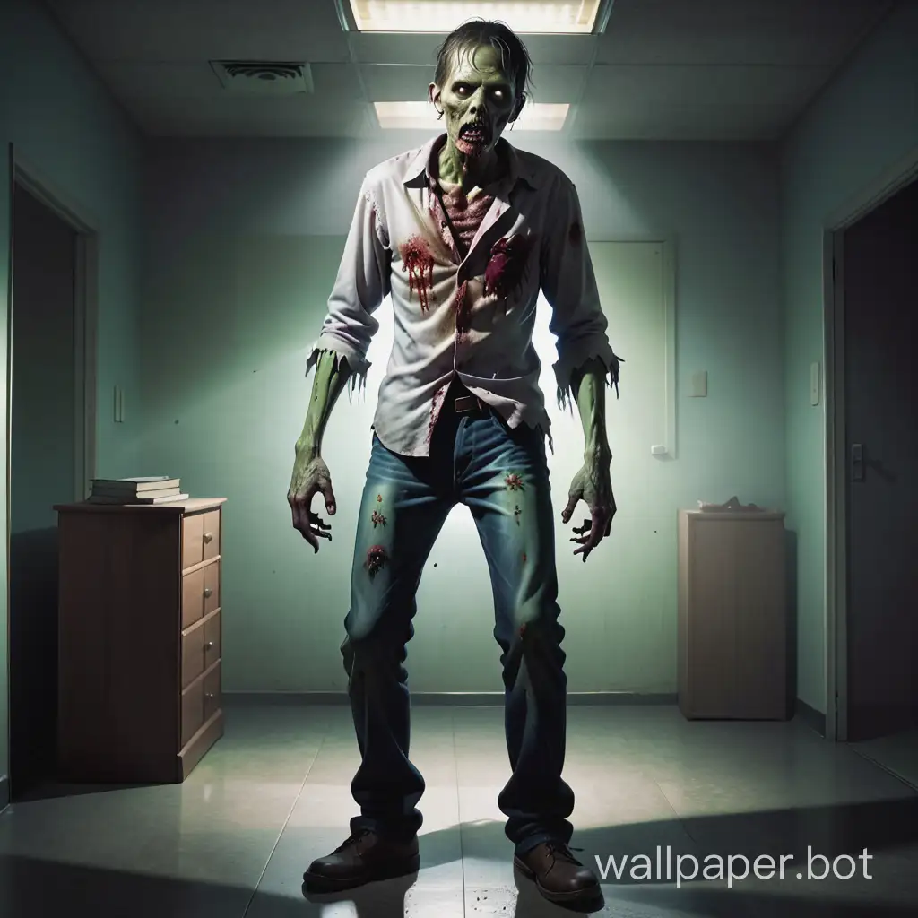 zombie, standing, horror