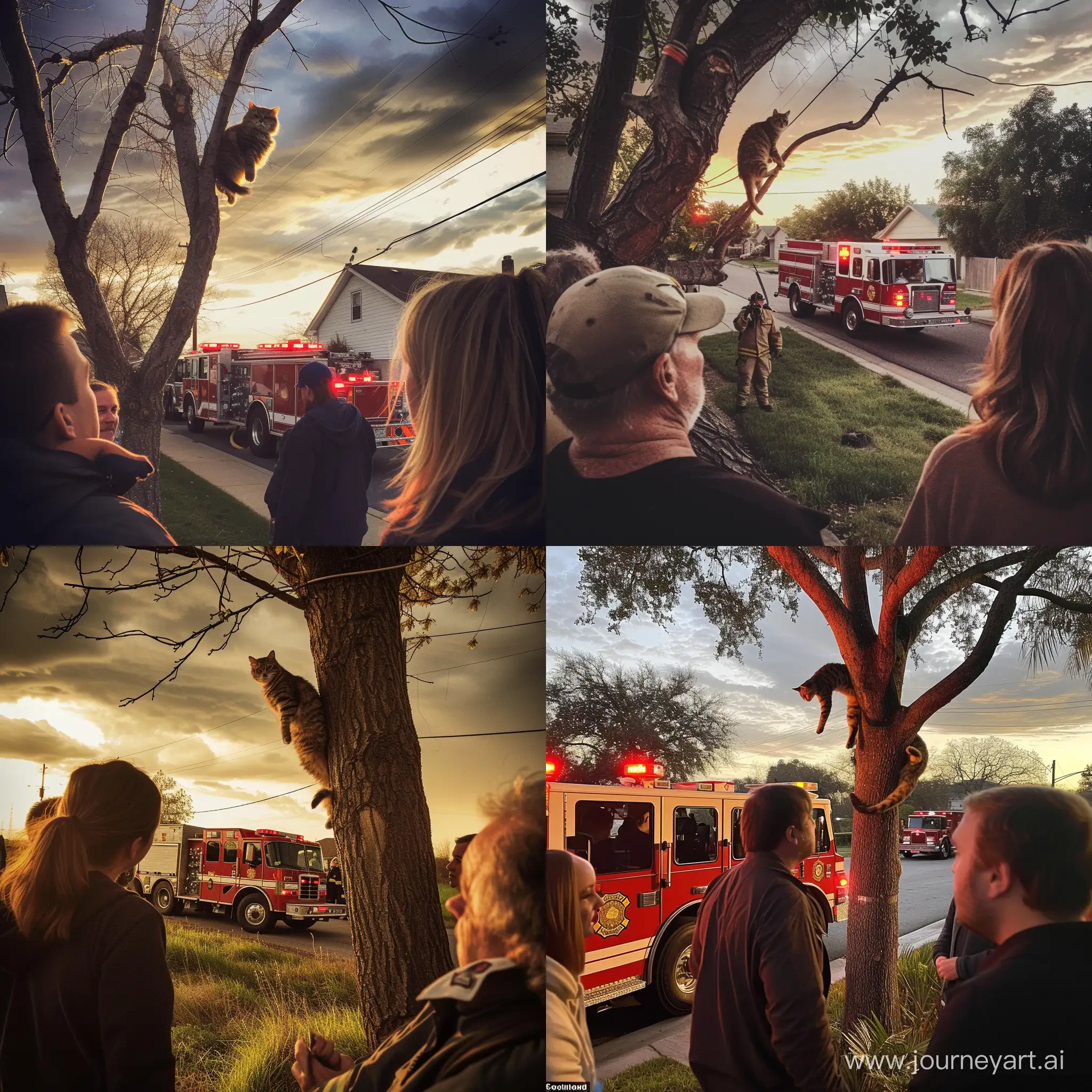 Cat-Rescue-Drama-Firefighters-Aid-Cat-Stuck-in-Tree-Amid-Gathering-Storm