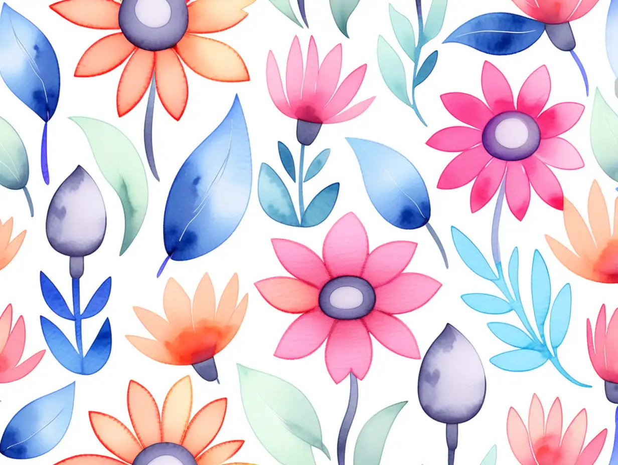 water color flowers 
