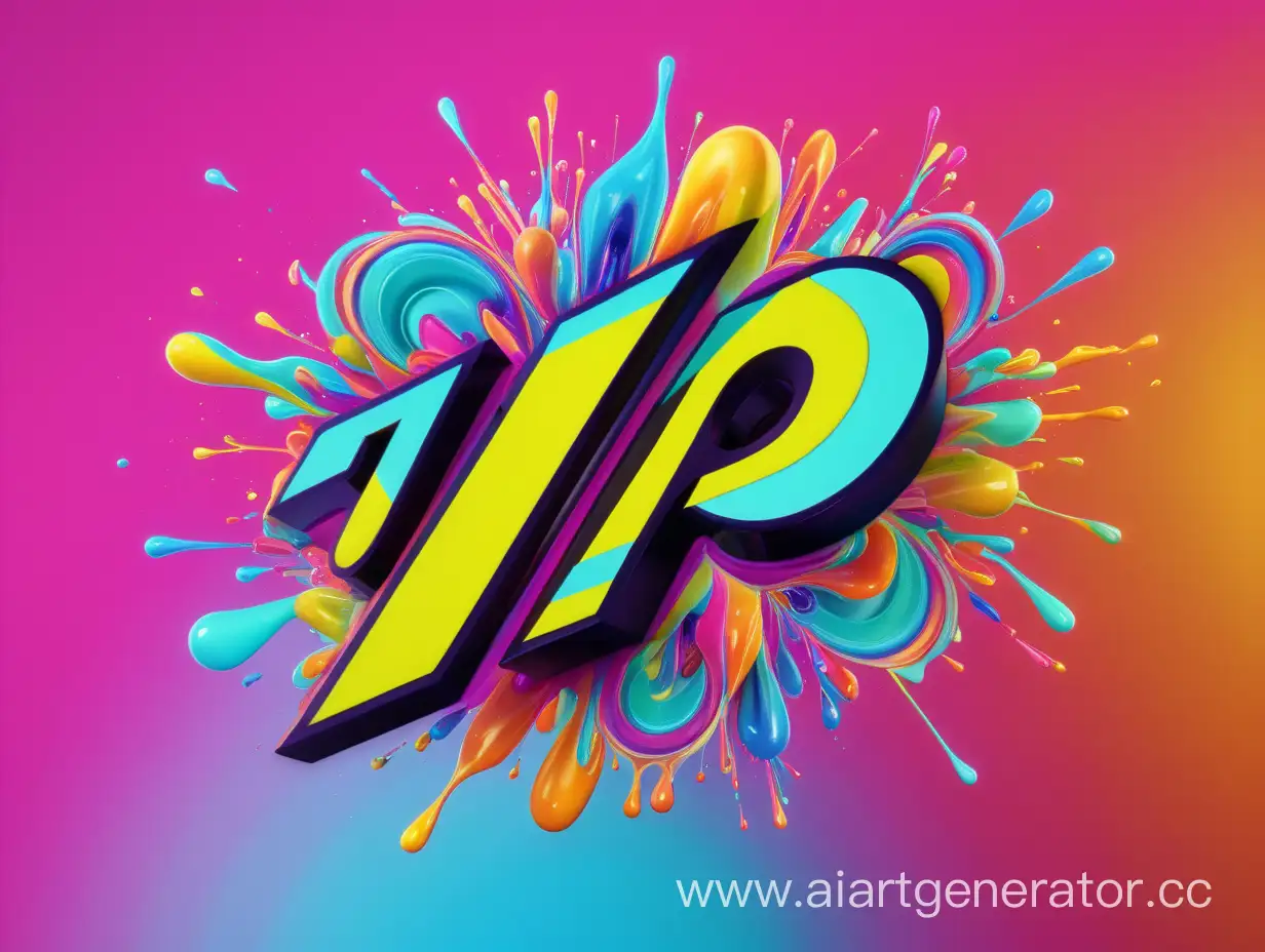 the logo of the company "Tipo" in acid colors