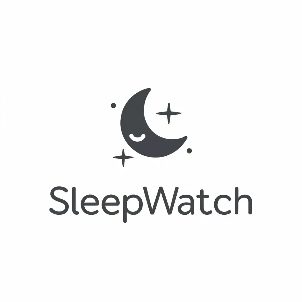 a logo design,with the text 'Sleep Watch', main symbol:Sleep,Minimalistic,be used in Technology industry,clear background