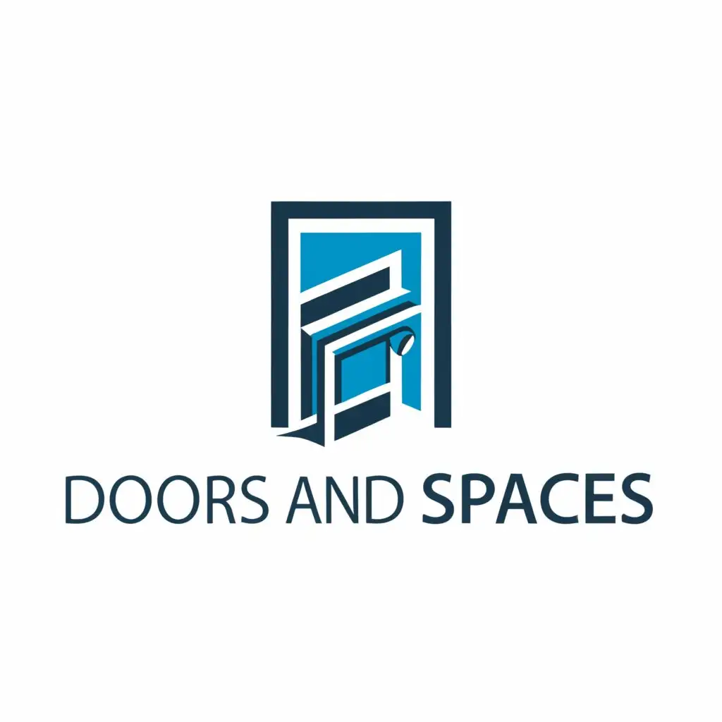 a logo design,with the text "Doors and Spaces", main symbol:Logo Design Brief This will be for a company that owns industrial buildings that have multiple tenants. We need a logo that includes the words “Doors and Spaces”, and a graphic. The Doors and Spaces wording will need to be easily readable as we will be putting it on the sides of buildings with lighted signs, so it also needs to be simple. The logo must be do not use color tram,Moderate,clear background