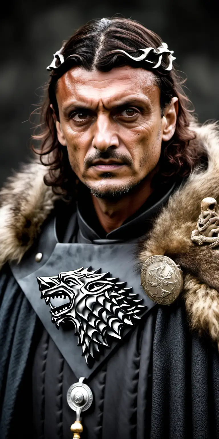 Paolo Maldini as game of thrones stark