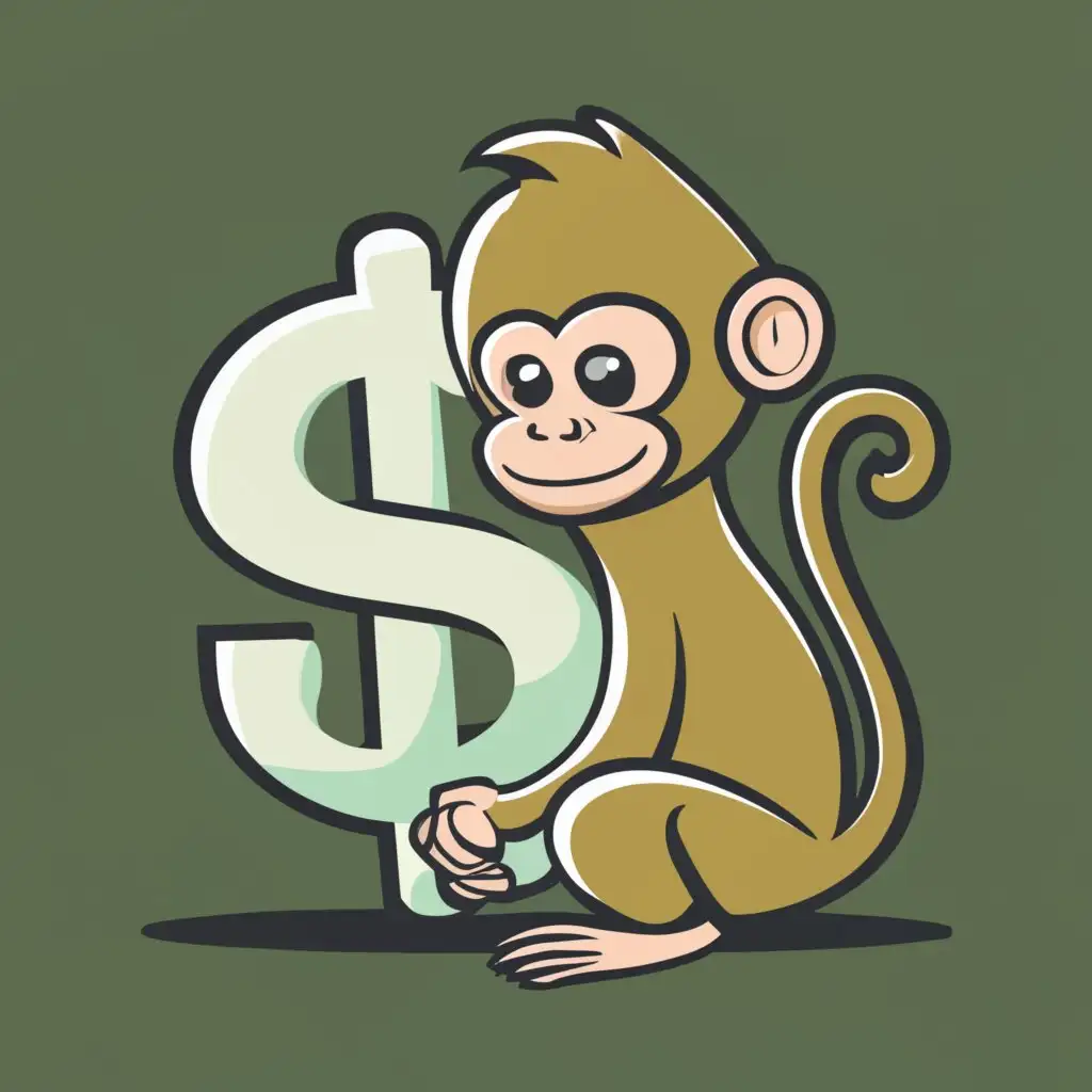 logo, Monkey, with the text "MonkeyDollar", typography