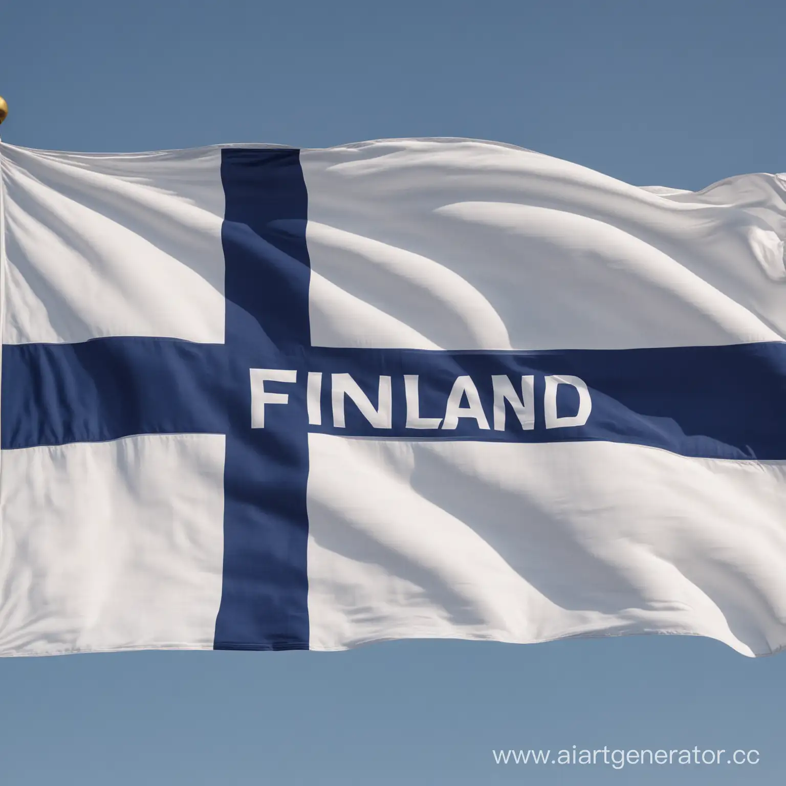 Finnish-Flag-with-National-Inscription-Symbol-of-Finland