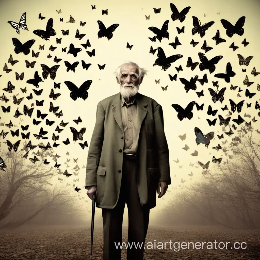 Revolutionary-Transformation-Old-Man-Surrounded-by-Butterflies