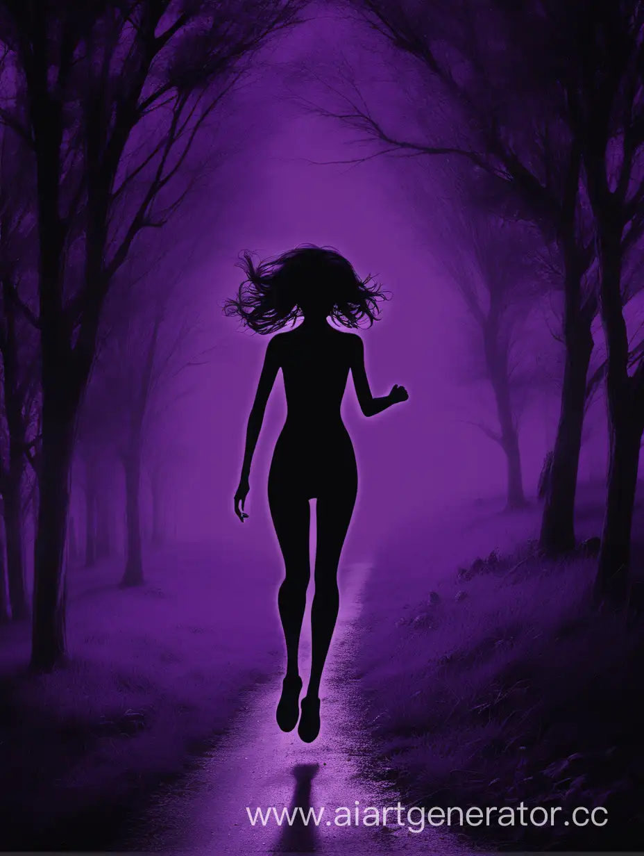 Mysterious-Encounter-Dark-Oval-and-Velvety-Strokes-in-Shades-of-Purple-and-Black