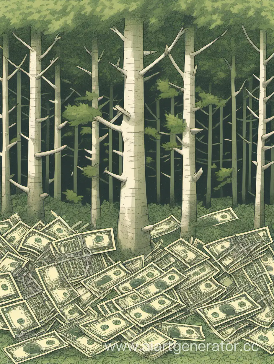 лесной участок и деньги