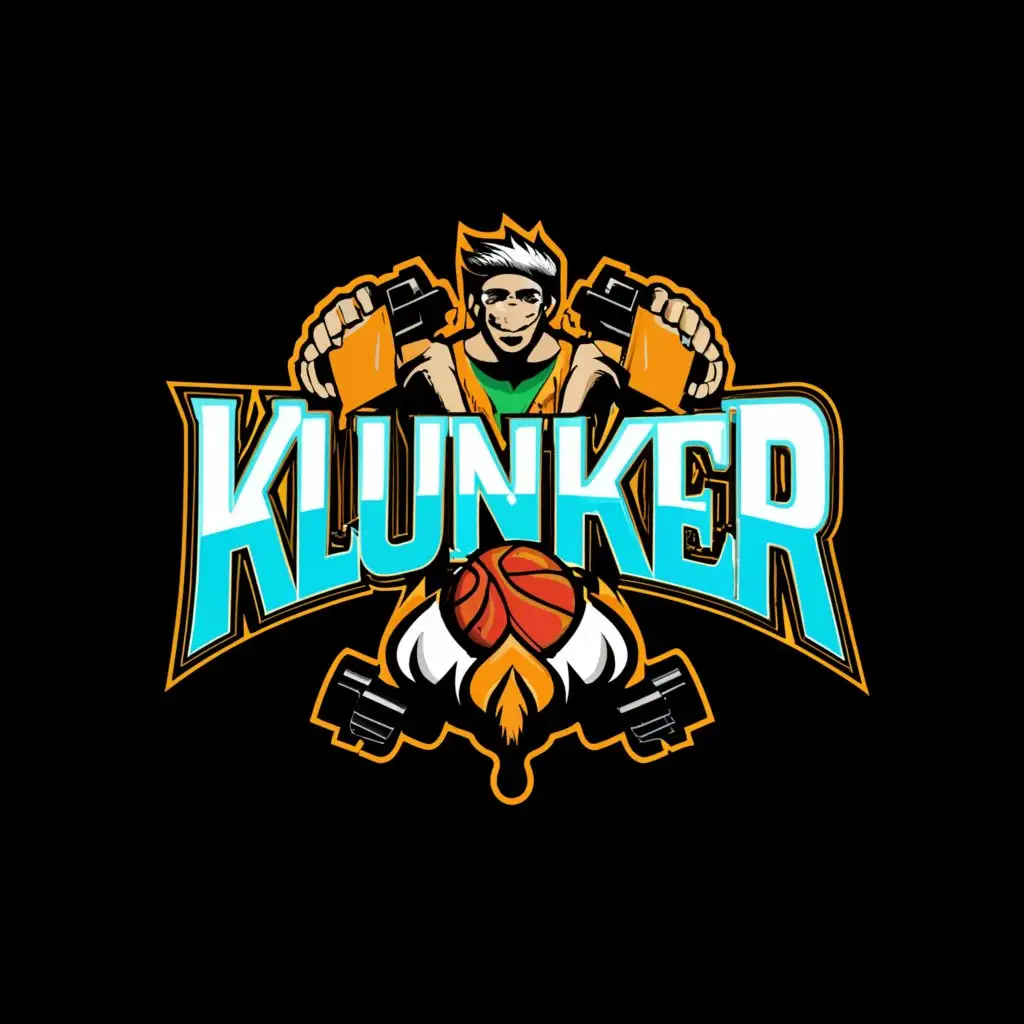 a logo design,with the text "KLUNKER", main symbol:graphiti,complex,be used in Sports Fitness industry,clear background