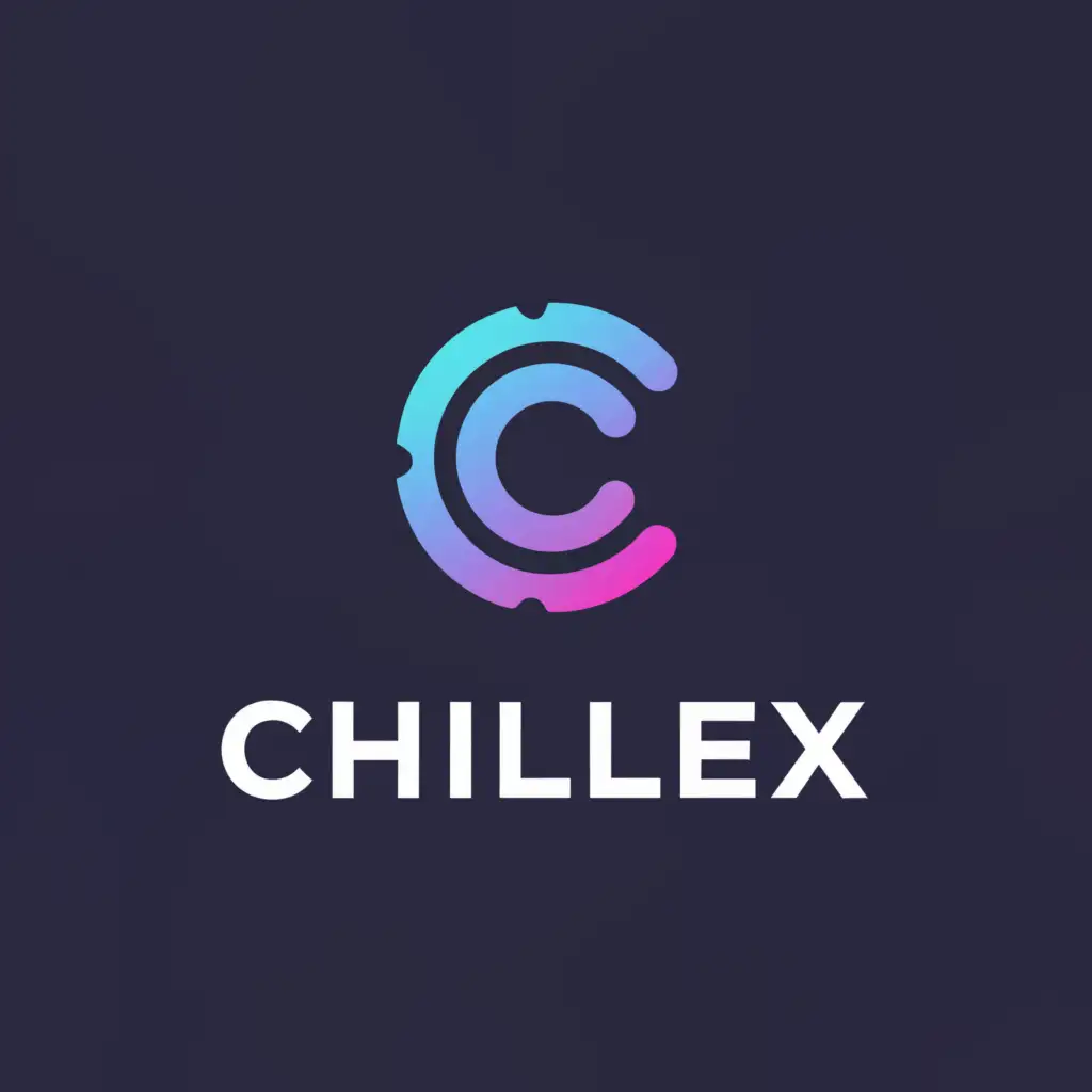 a logo design,with the text "CHILLEX", main symbol:C,Moderate,be used in Entertainment industry,clear background
