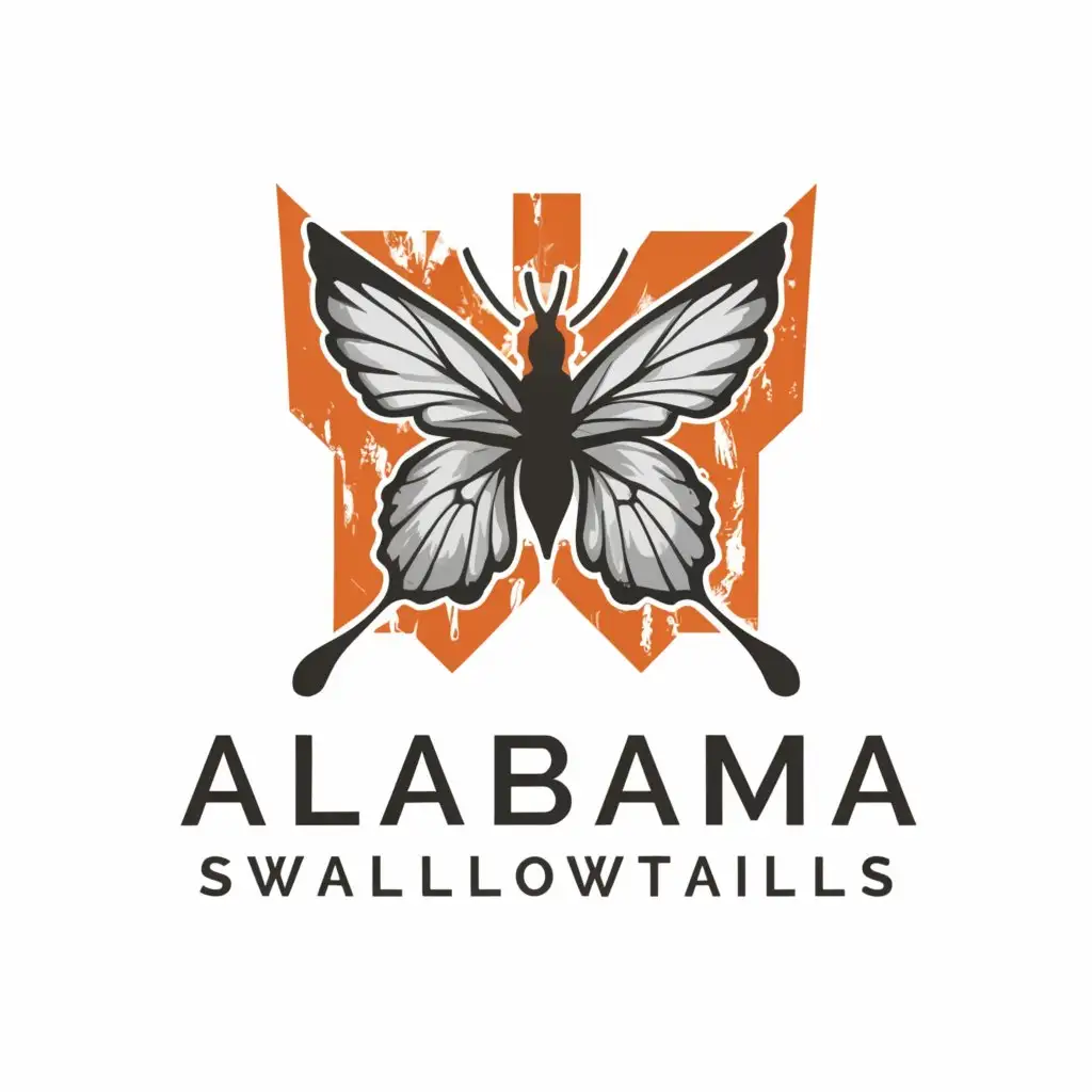 a logo design,with the text "Alabama Swallowtails", main symbol:Butterfly,Moderate,be used in Sports Fitness industry,clear background