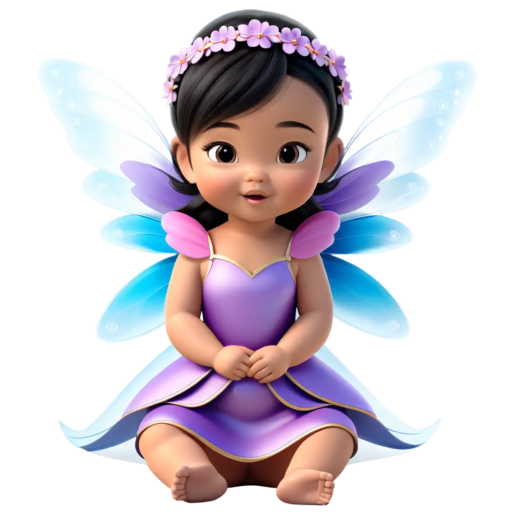 Asian baby girl fairy