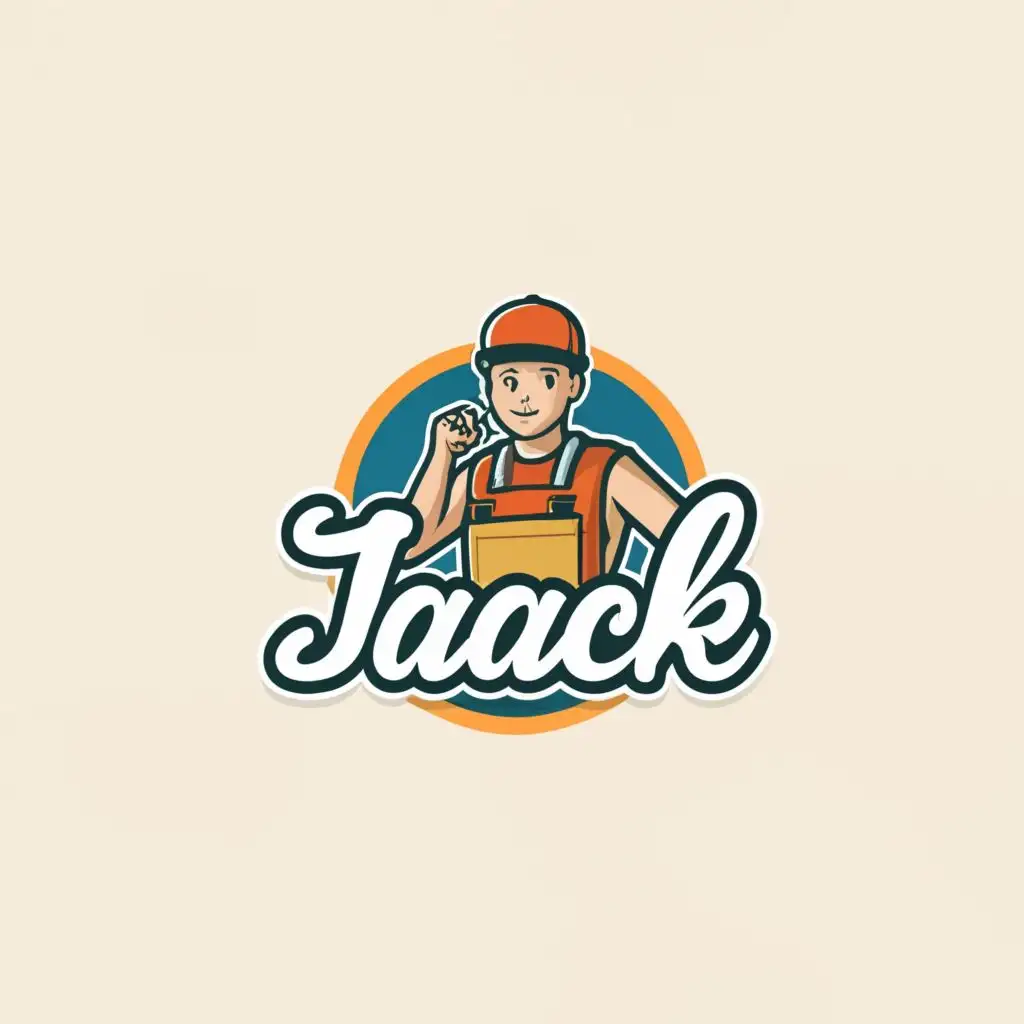 Food delivery logo with man or courier Royalty Free Vector