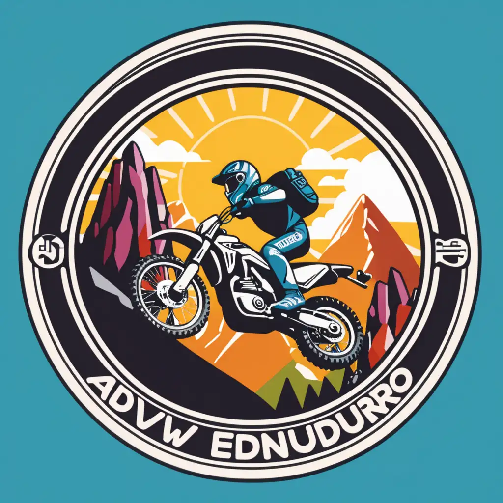 Thrilling ADVENDURO Motorcycle Ascent Logo