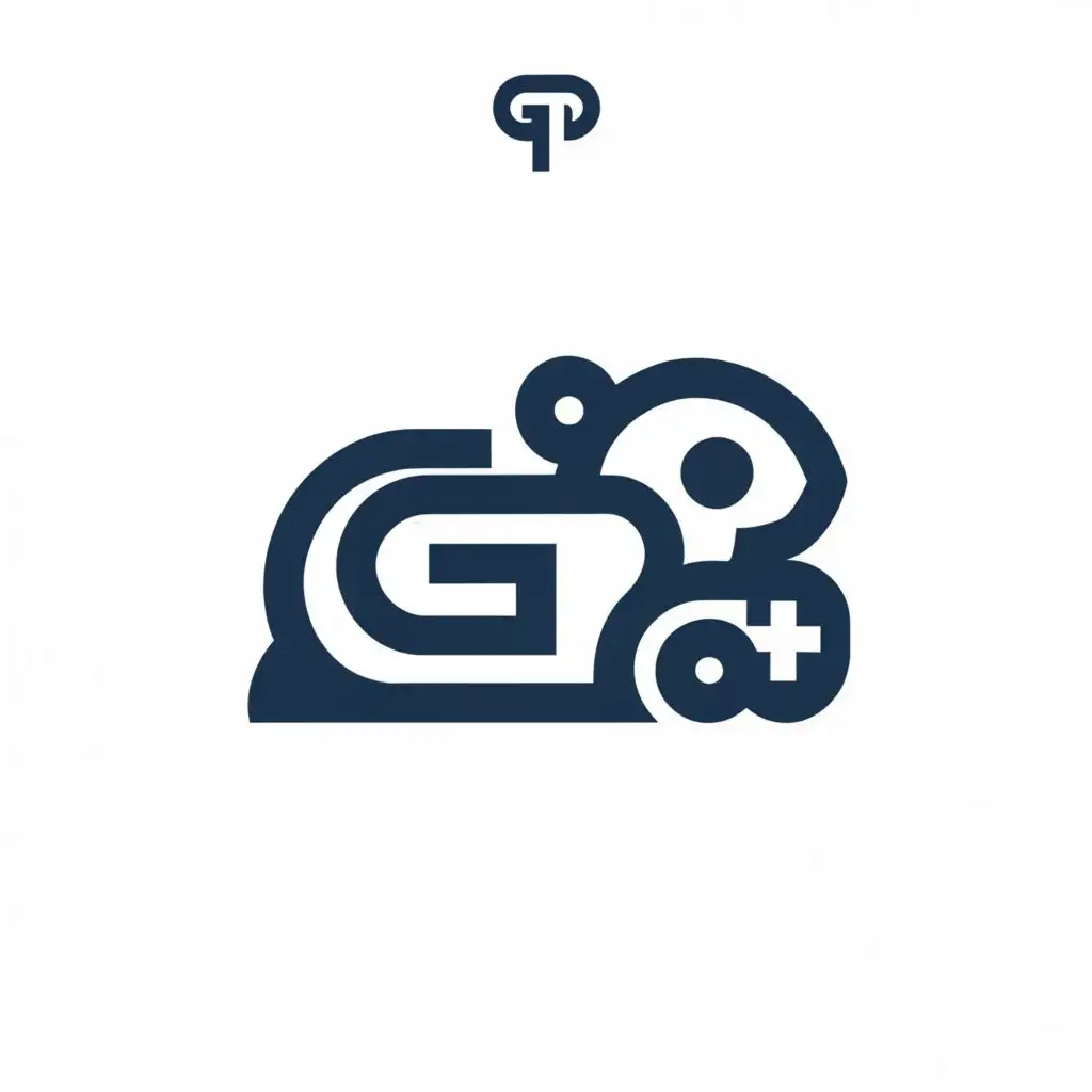 a logo design,with the text "GP", main symbol:Hamster and Gamepad, type png,Minimalistic,be used in Technology industry,clear background