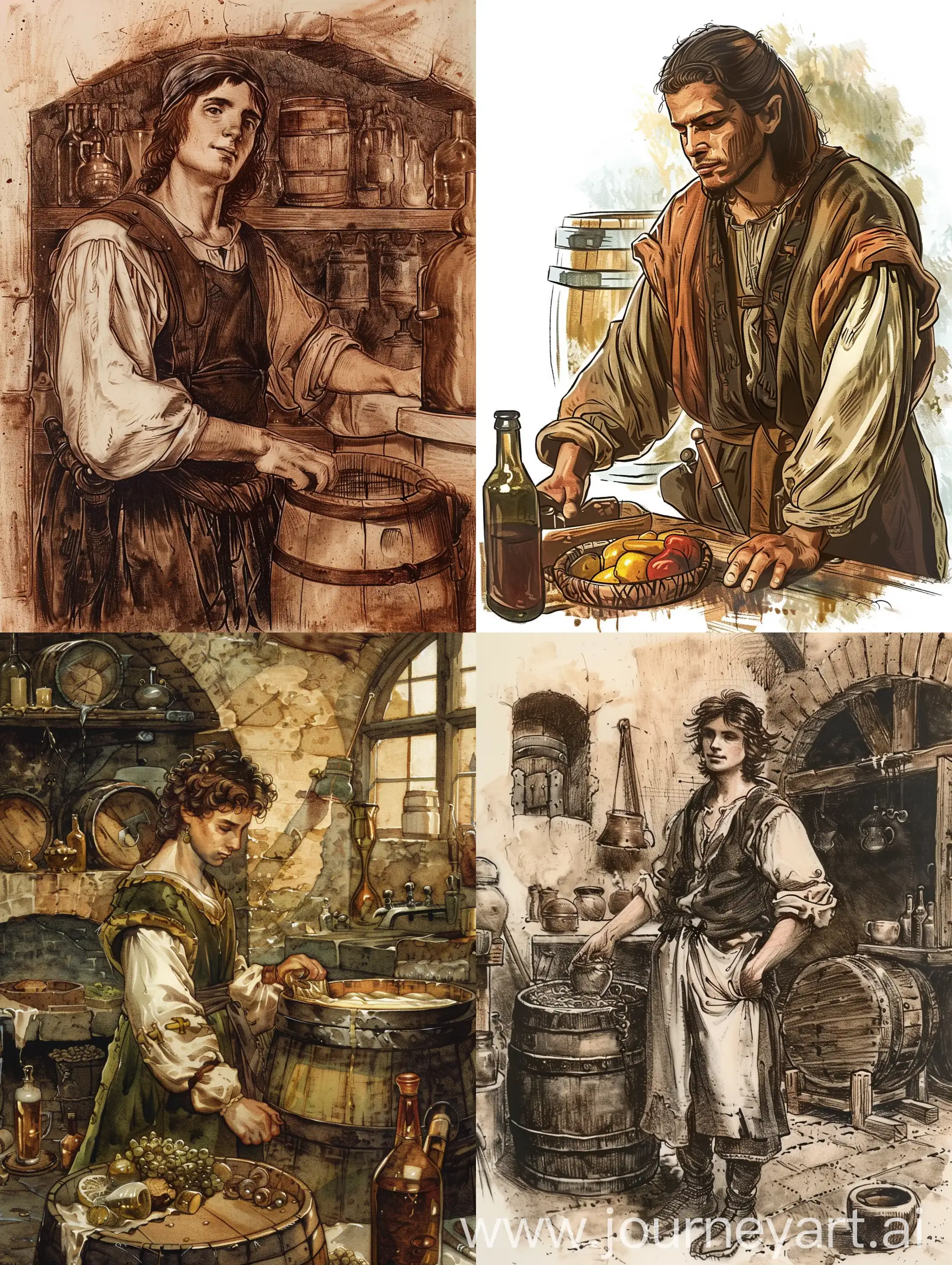 Young-Brewer-in-the-Middle-Ages-Brewing-Ale
