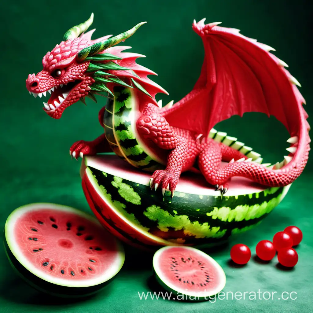 Playful-Watermelon-Dragon-Art-Vibrant-Fruit-Fantasy-Illustration