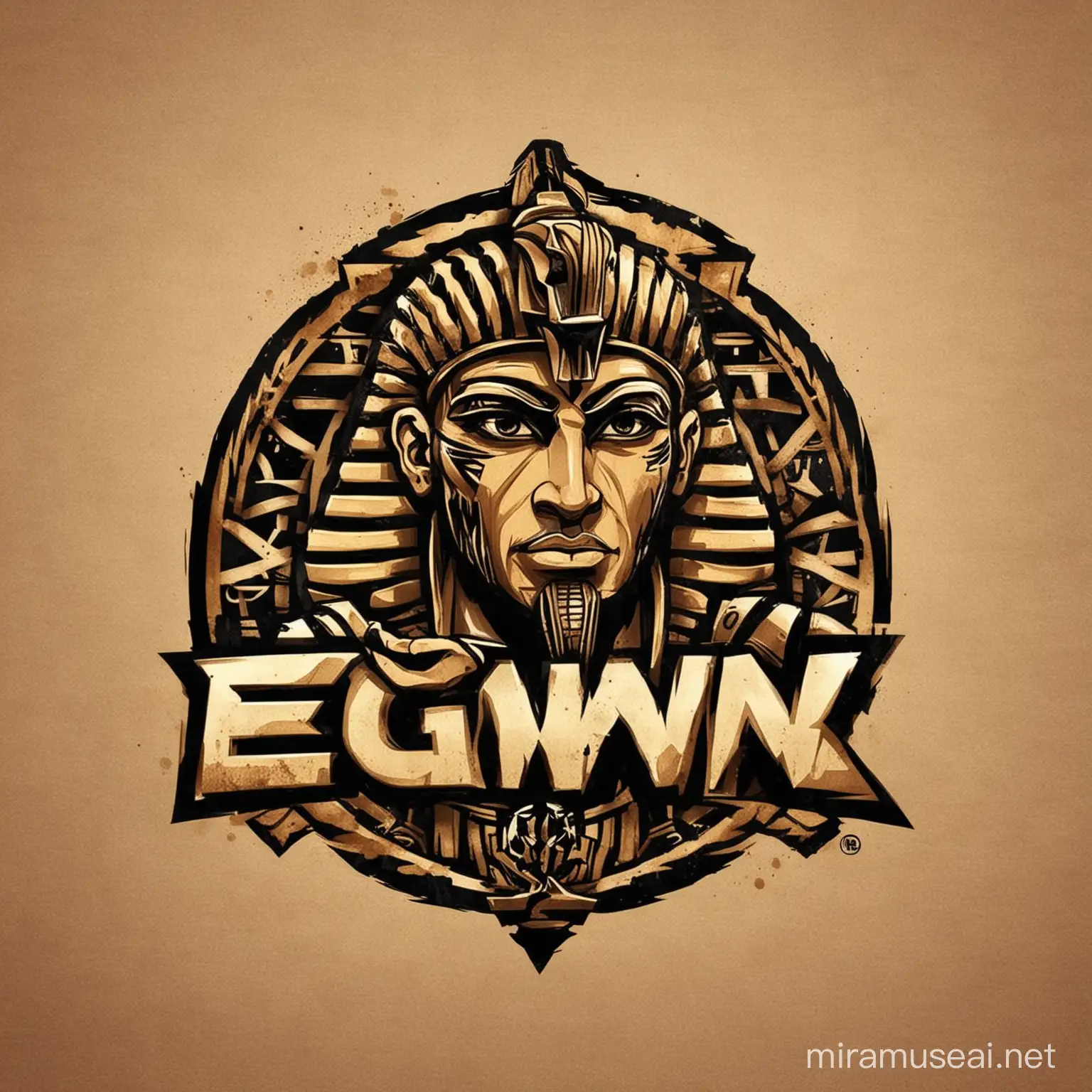  Logo for an Egyptian pro wrestling company called EGW