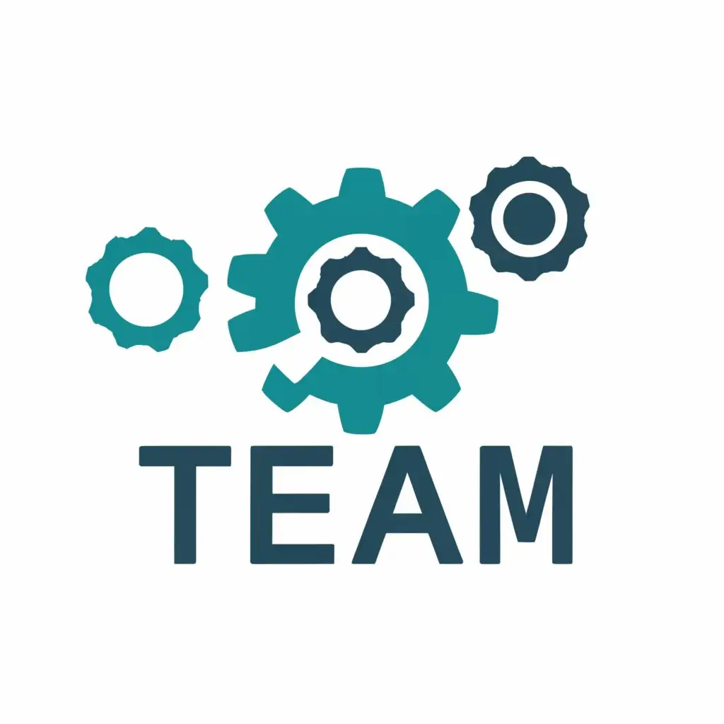 a logo design,with the text "Team", main symbol:team working agreements, teal,Moderate,be used in Technology industry,clear background