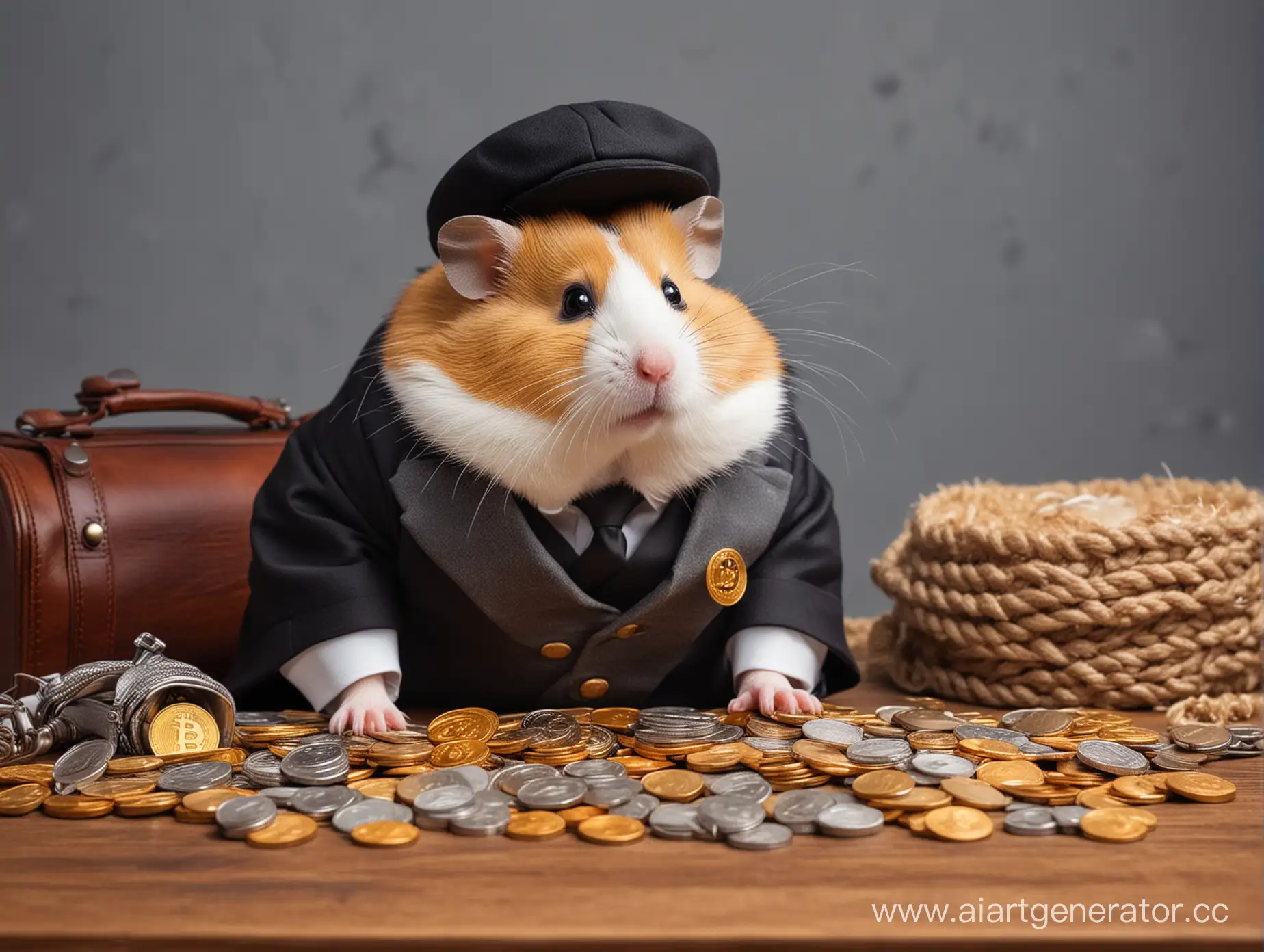Wealthy-Hamster-Investor-Surrounded-by-Bitcoins-and-Altcoins