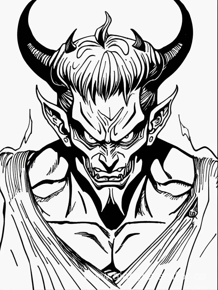 manga style, demon