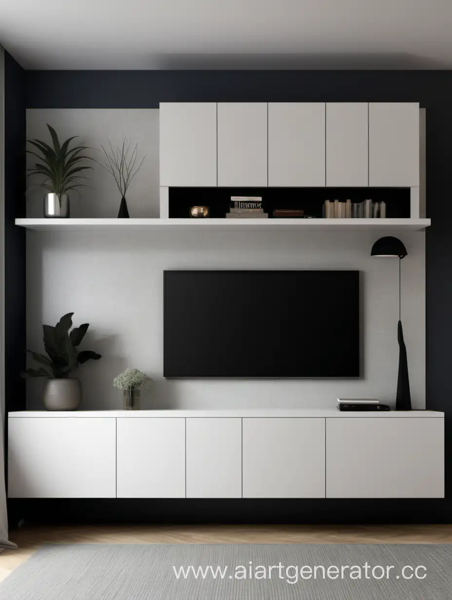 Contemporary-WallMounted-Living-Room-Unit-with-TV-Cabinet